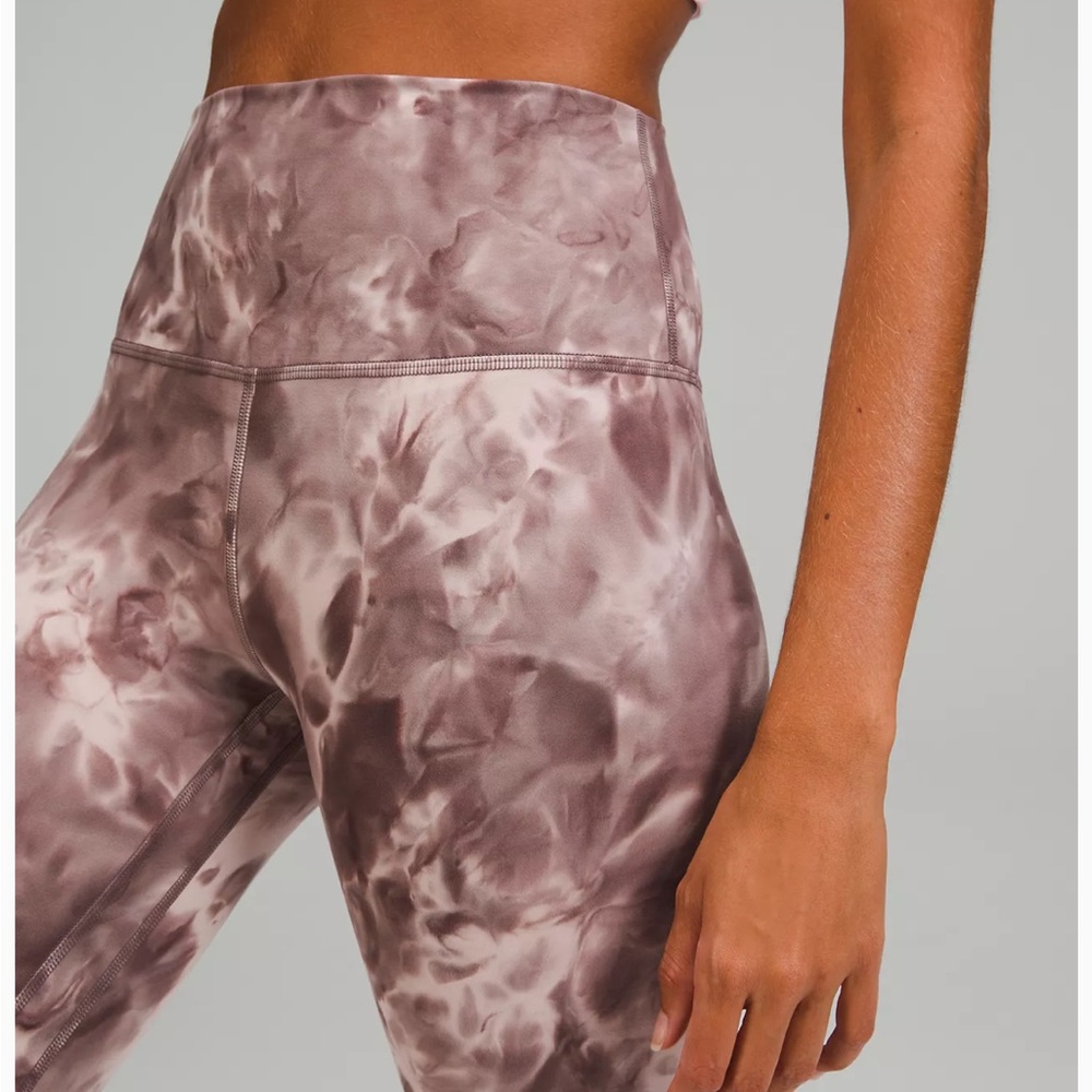 Lululemon Align High Rise Pant 28” in Diamond Dye Mink Bery Lunar Rock